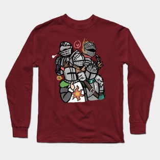 Sketchy Knights Long Sleeve T-Shirt